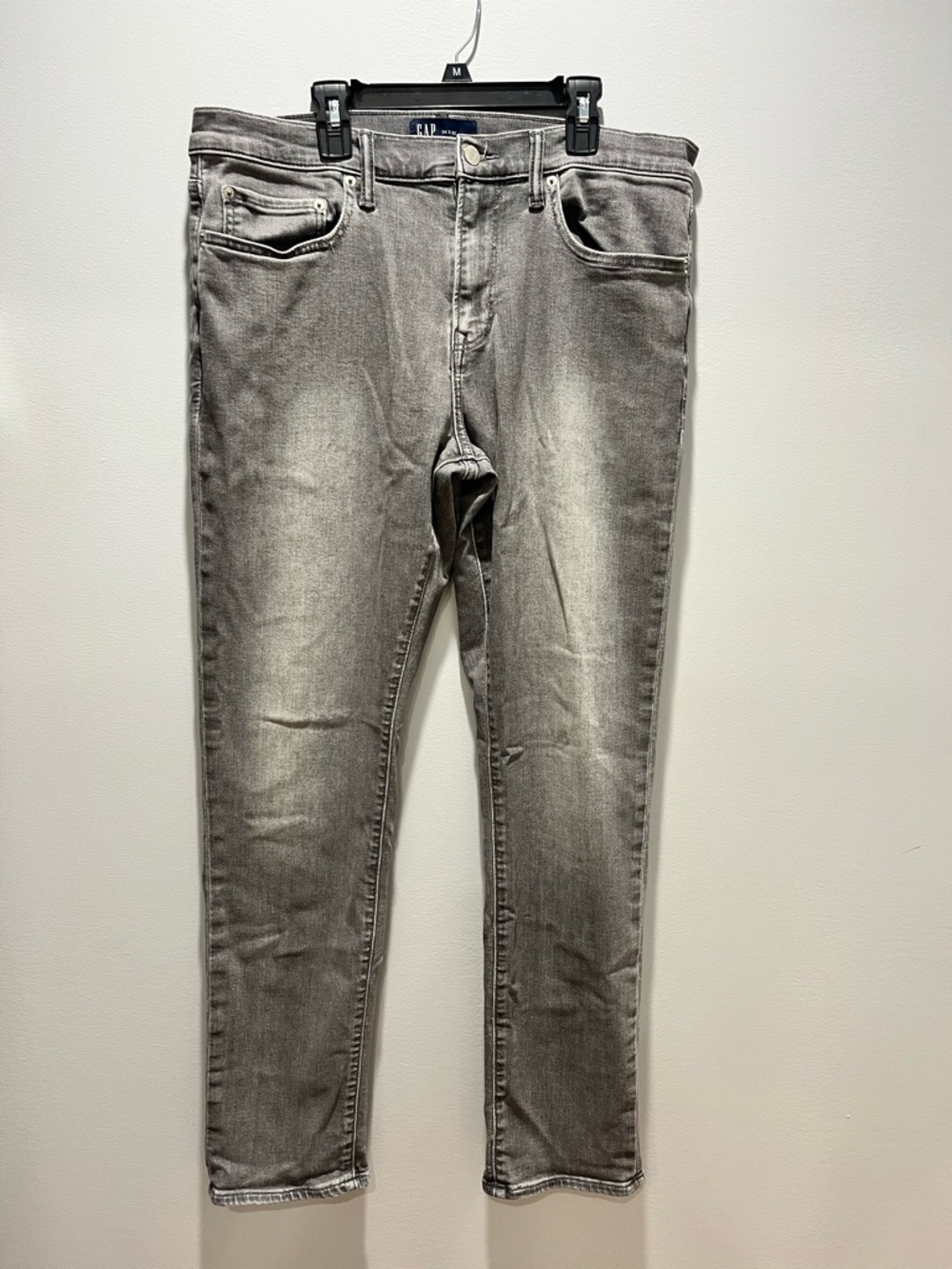 Gap Soft Wear Slim Fit Jeans Mens Grey Wash Stretch GapFlex Denim Size 34x32